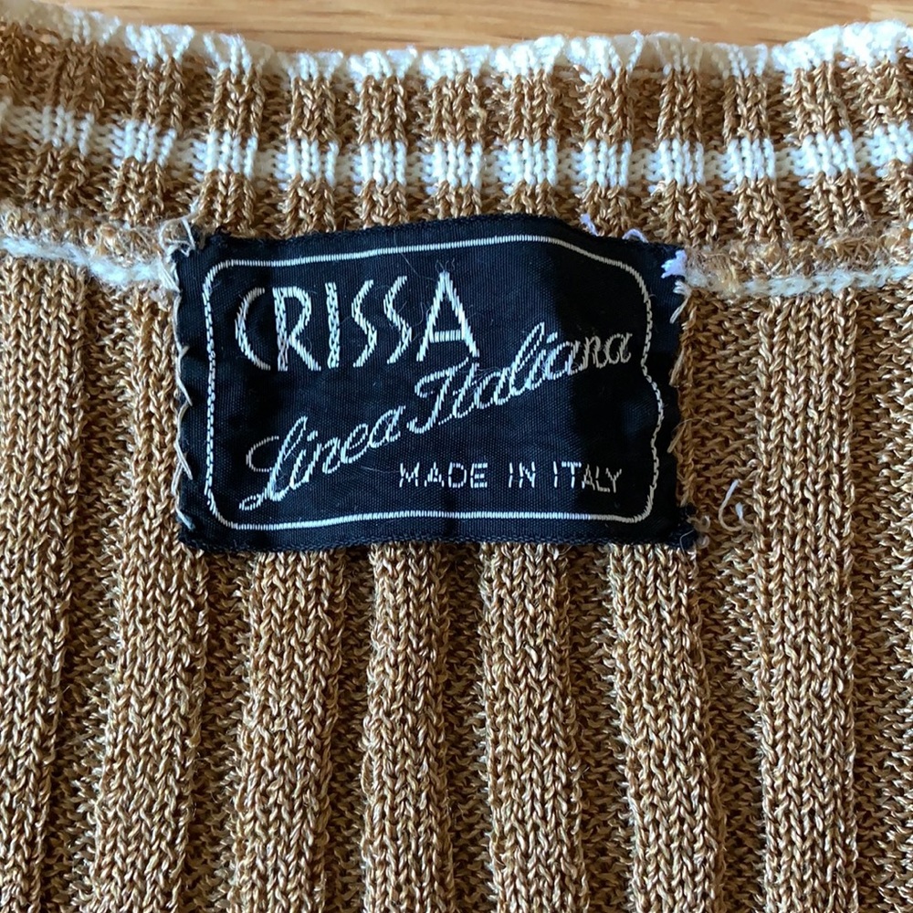 📍FIRM📍RARE Italy Vintage 🌞2pc knit dress set suit - Picture 6 of 16